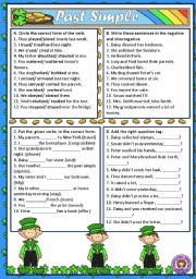 English Worksheet: PAST SIMPLE - REGULAR VERBS