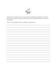 English worksheet: once upon