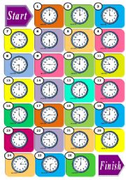 English Worksheet: *** The Time Boardgame ***