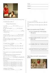 English Worksheet: Id rather dance - kings of Convenience