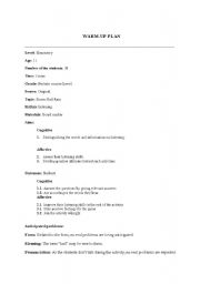 English Worksheet: WARM-UP PLAN (storm-hail-rain)