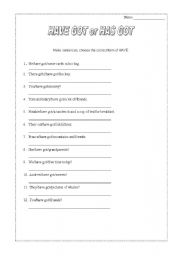 English Worksheet: Have got vs has got
