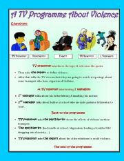 English Worksheet: TV Shows ROLE PLAYS ( 5 Pages )
