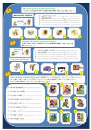 Present Simple Questions and Short answers_to be_to have got(school objects_furniture)