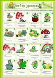 English Worksheet: Peprositions St. Patricks day  