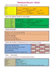 English Worksheet: Adeles someone like you