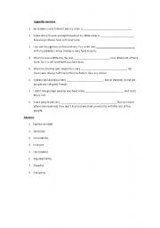 English worksheet: Adjectives to describe personality