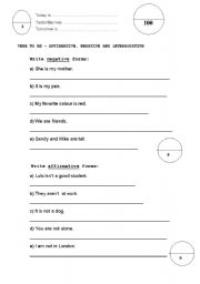 English worksheet: Elementary test