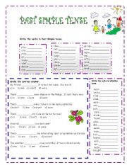 English Worksheet: Past simple