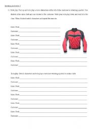 English Worksheet: Speaking Activities 3