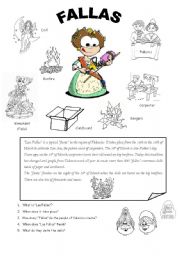 English Worksheet: FALLAS in VALENCIA