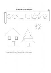 English Worksheet: SHAPES