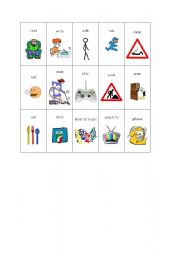 English worksheet: Verbs - actions