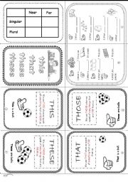 Demonstratives mini book (this, that, these, those)