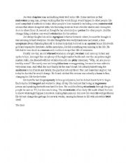 English Worksheet: SAT vocabulary practice story, 25 words in SAT words in story