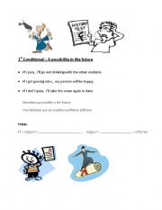 English worksheet: 1st Conditional Worksheet