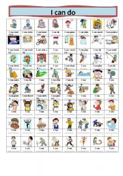 English Worksheet: Can do!