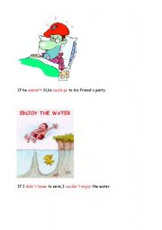 English Worksheet: second conditional with pictures