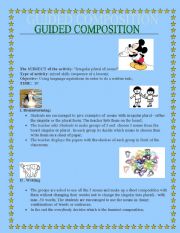 English Worksheet: Guided composition