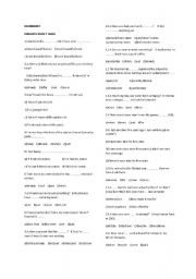 English Worksheet: worksheet for level 8 present perfect tense