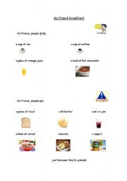 English worksheet: My French breakfast