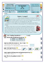 English Worksheet: 8 TH Form DC (Term 2) 2011-2012