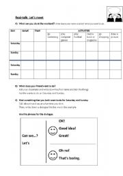 English worksheet: Real Talk: Lets meet