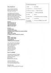 English Worksheet: Friday By Glee Cast