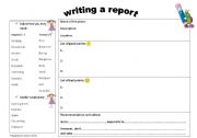 writing a report