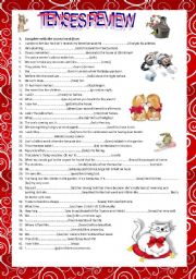 English Worksheet: Tenses review (B2)