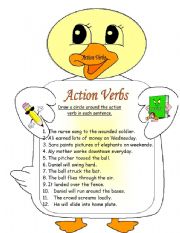 action verbs