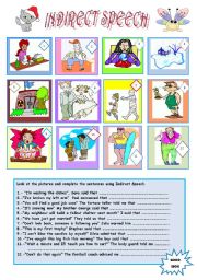 English Worksheet: REPORTED SPEECH