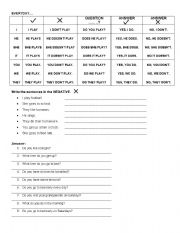 English Worksheet: Simple present vs present continuous