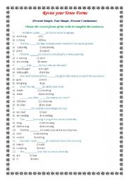 Revise your Tense Forms