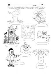 English Worksheet: Halloween vocabulary