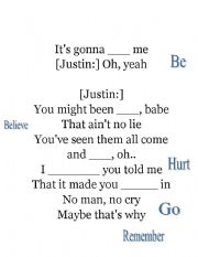 English Worksheet: Its gonna be me