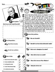 English Worksheet: RC Series Famous People Edition_16 Winston Churchill (Fully Editable) 