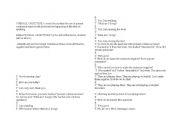 English Worksheet: Present Continuous with a lesson plan