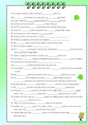 English Worksheet: 99 sentences/part 2 (past-present-future)+ key