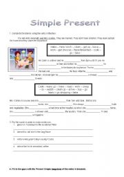 English Worksheet: Simple Present