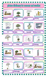 picture dictionary for seasons and weather