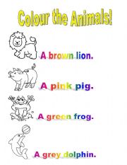 Colour the animals!