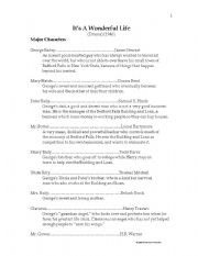 English Worksheet: Its a wonderful life