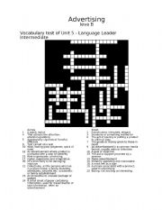 English Worksheet: Advertising