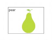 English Worksheet: Fruits Flashcards