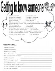 English Worksheet: Getting to know someone