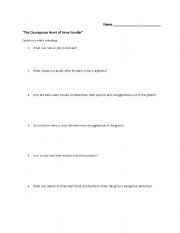 English worksheet: Courageous Heart of Irena Sendler Movie Questions