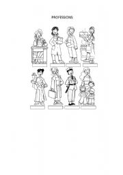 English Worksheet: PROFESSIONS