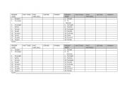 English Worksheet: Tenses