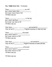 English worksheet: activity with song